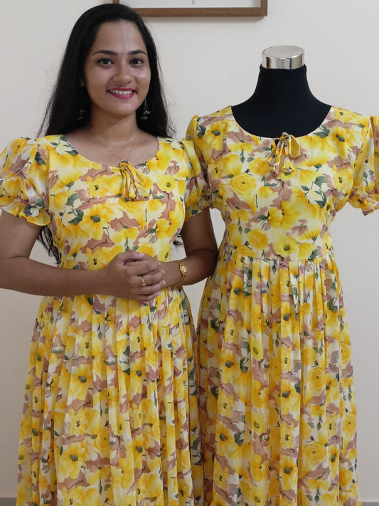 SC1204 - Printed Georgette frock dress