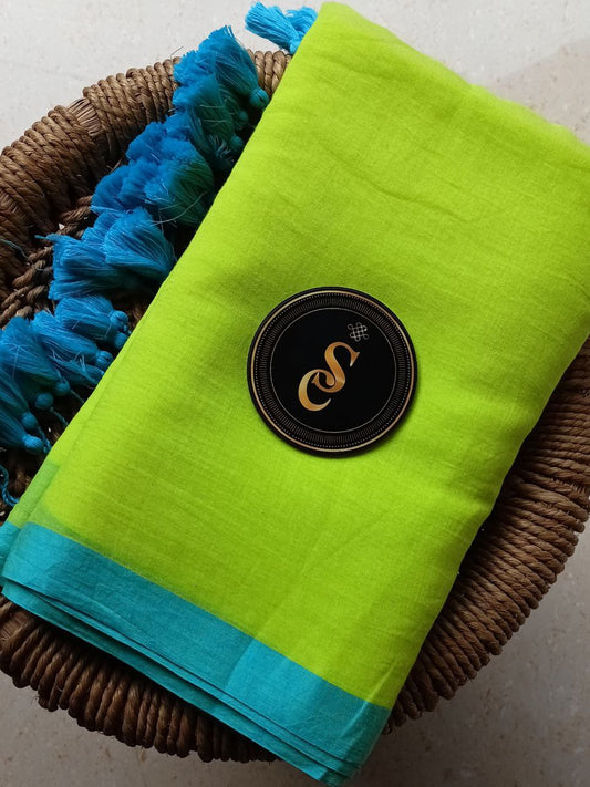 NEON01 - Pure Mulcotton 120 count saree, Prebooking item